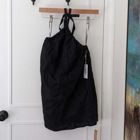 Reformation Maui Linen Dress NWT XS 0 Black - Picture 4 of 7